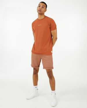 Shorten - Blauwe short met gevlochten riem
