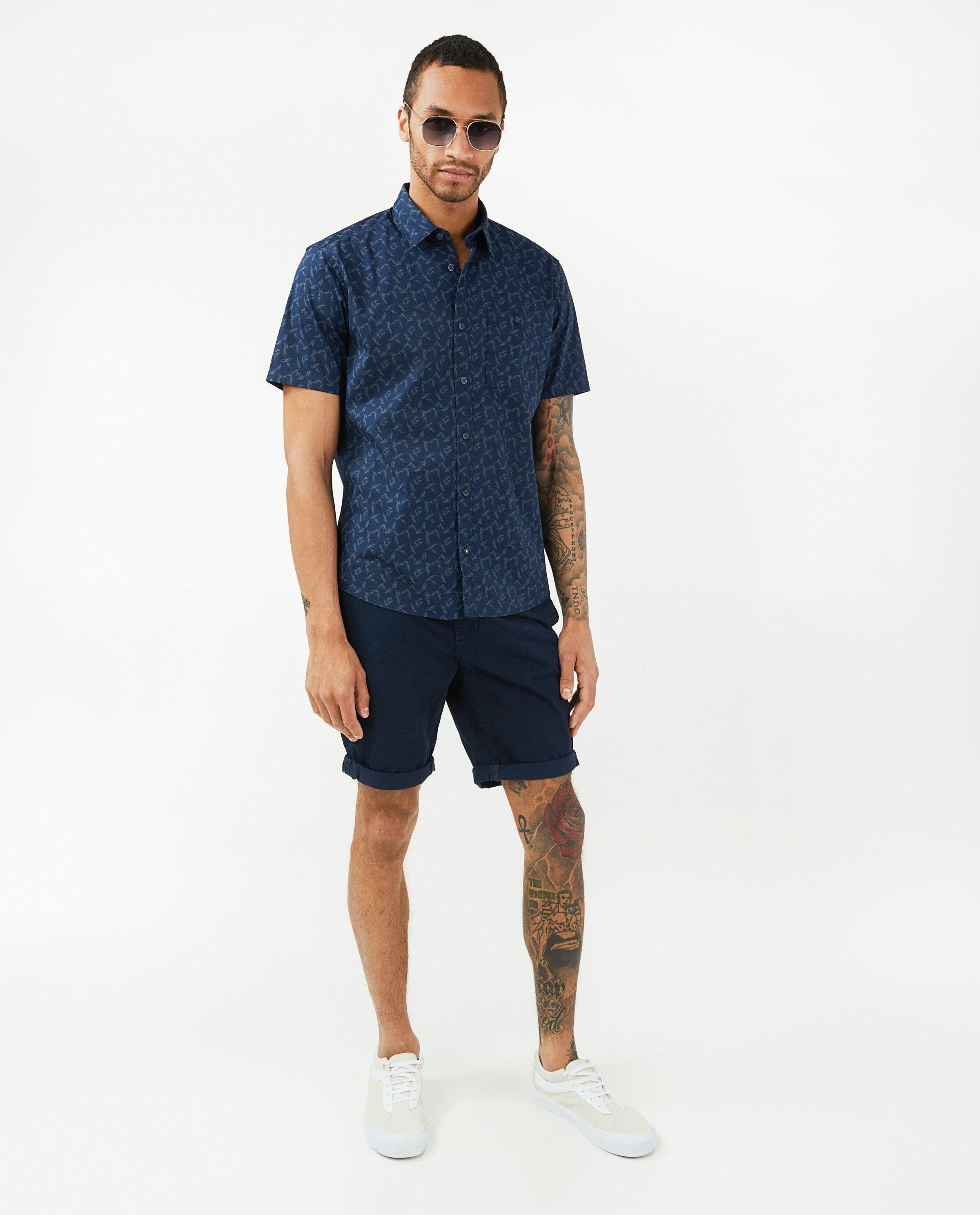 Beige short regular fit - Quarterback