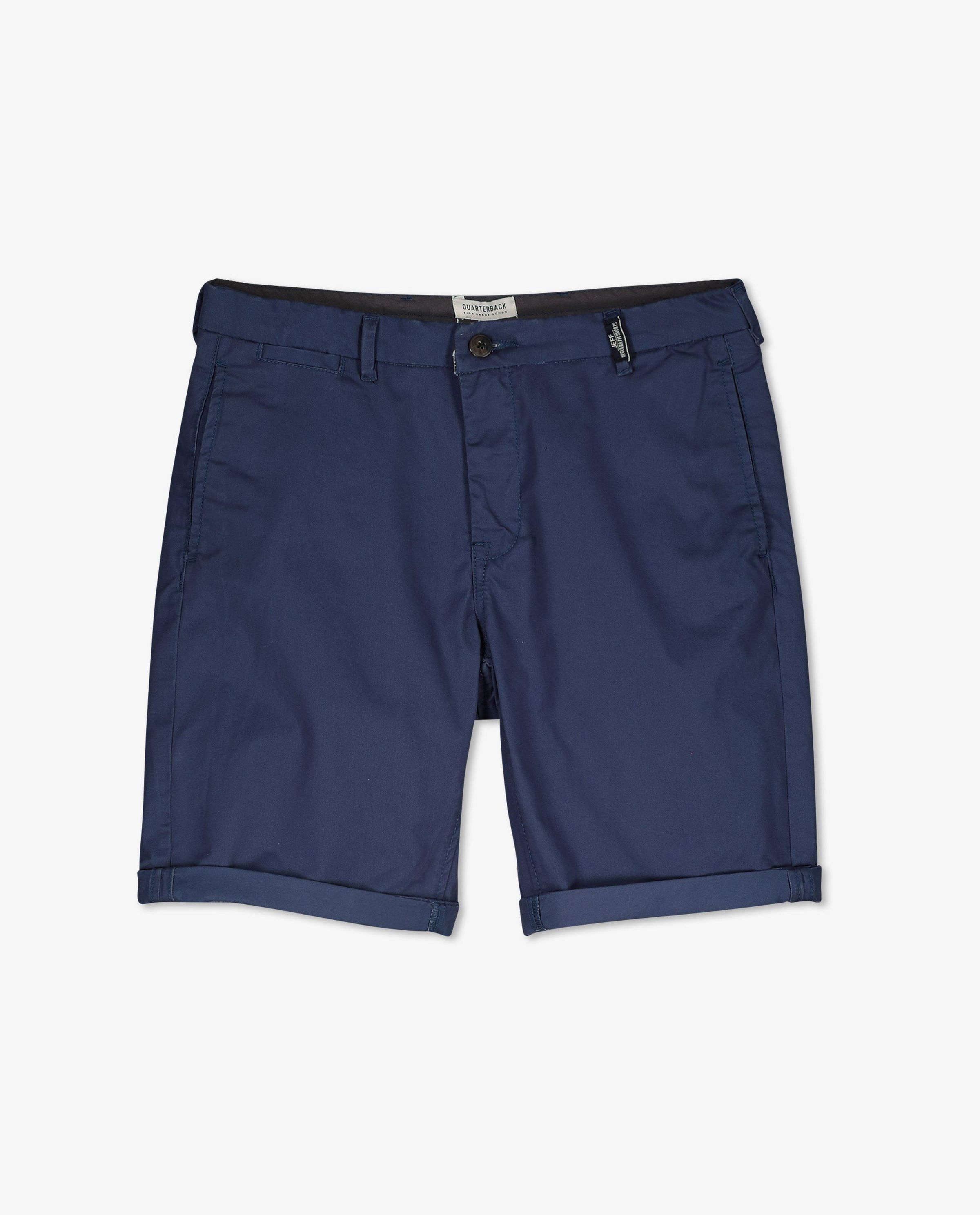 Blauwe short met zakken - Quarterback