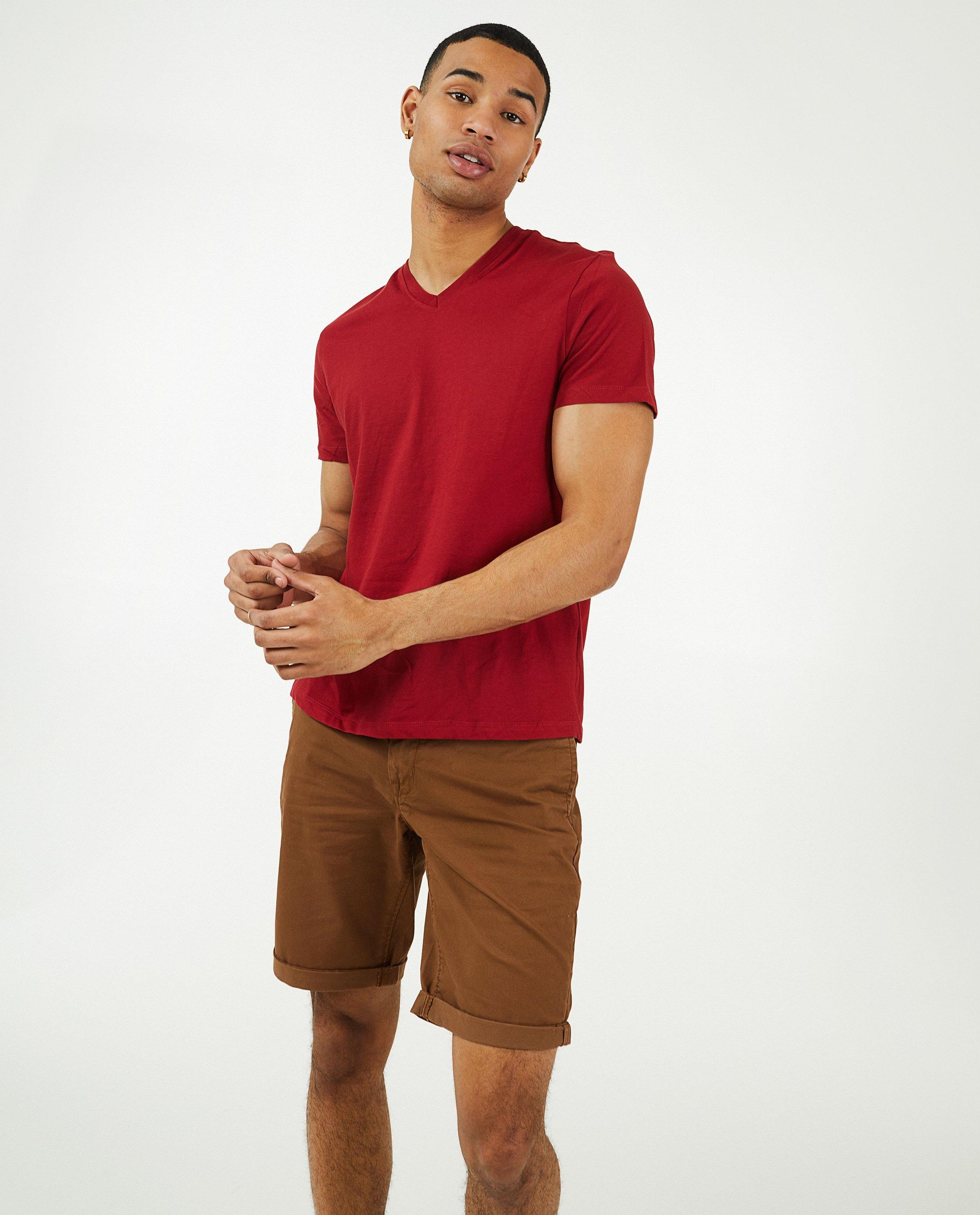 Bruine short met zakken - Quarterback