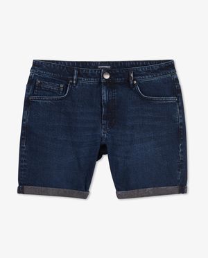 Shorts - Short en jeans bleu fonc&eacute; Jeff