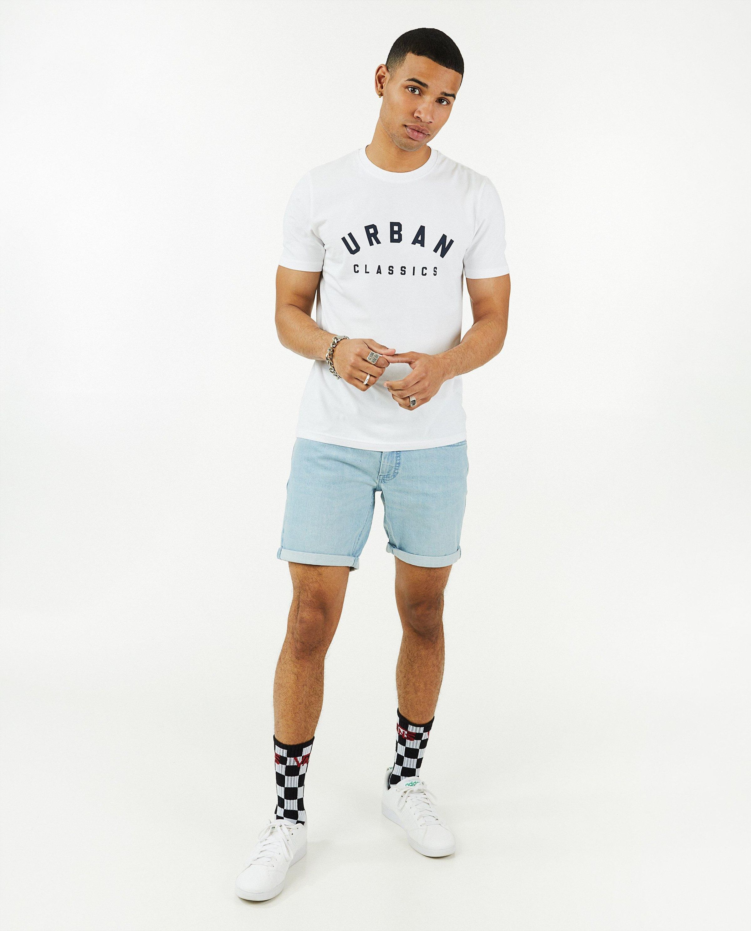 Short en jeans bleu clair Jeff - Quarterback