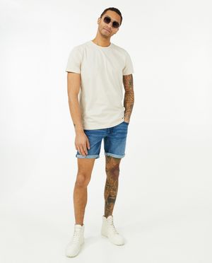 Lichtblauwe jeansshort Jeff - Quarterback