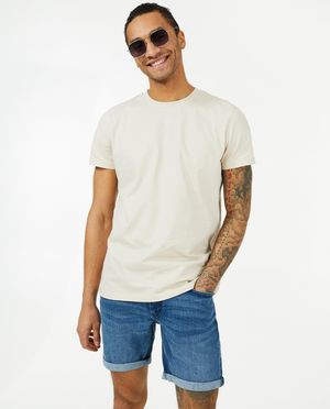 Shorts - Short en jeans bleu fonc&eacute; Jeff