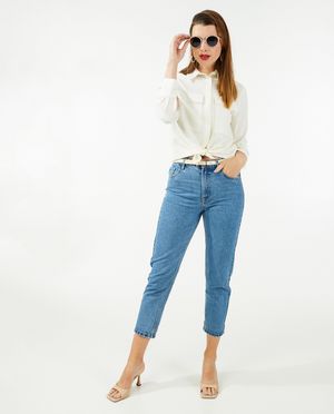 Jeans - Lichtblauwe mom jeans OVS