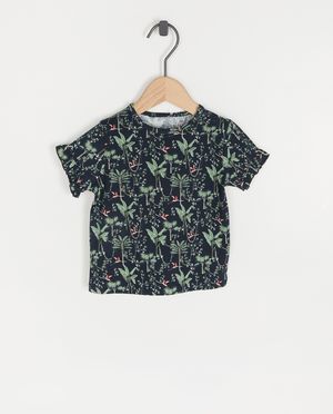 T-shirt rose fleuri - Cuddles and Smiles