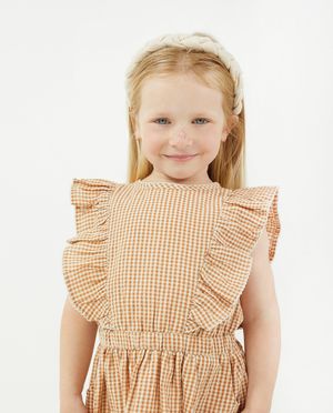 Robe &agrave; carreaux avec des volants - Milla Star