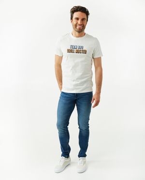 Blauwe sweat denim, skinny fit - Quarterback