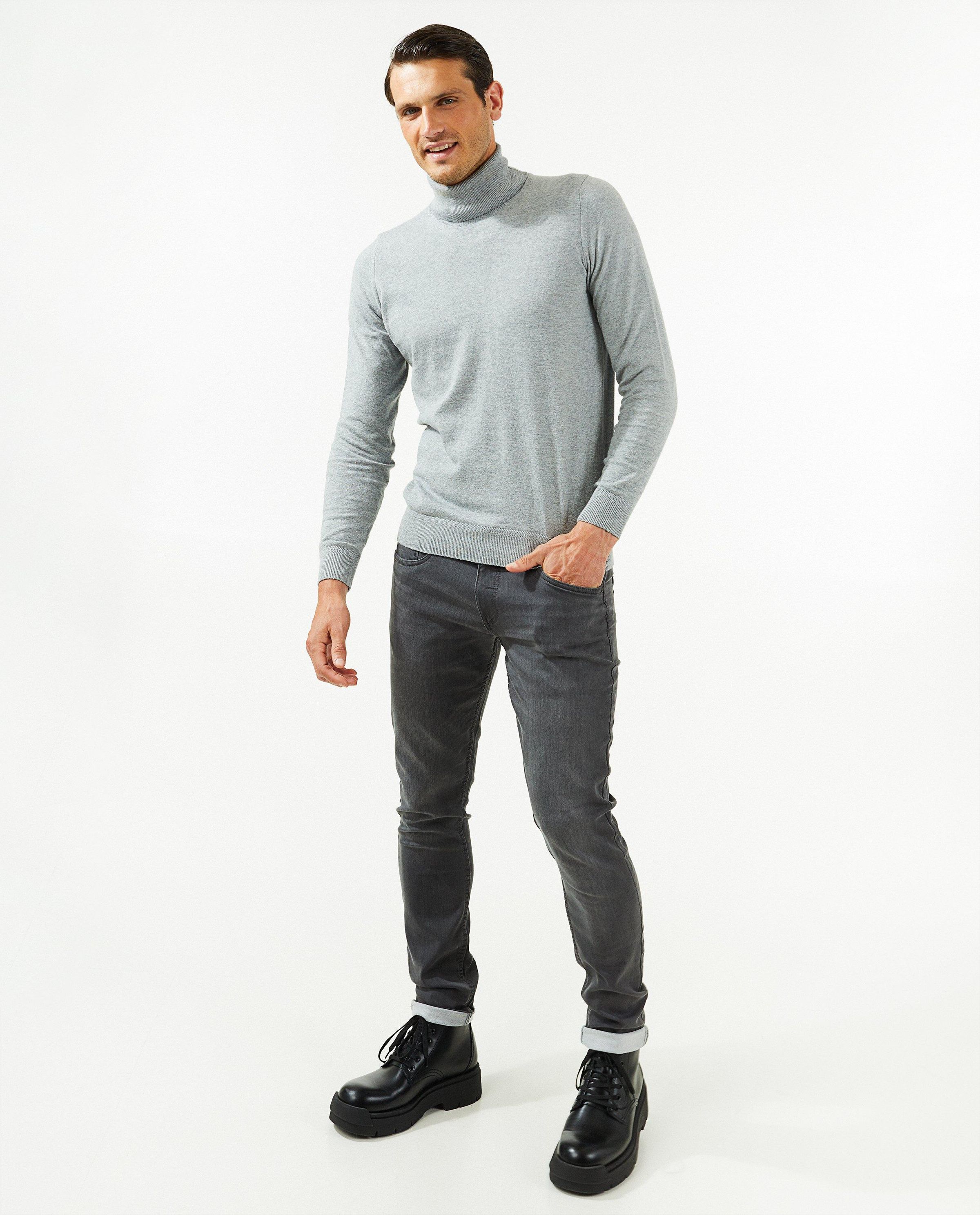 Skinny gris en sweat denim Jimmy - Quarterback