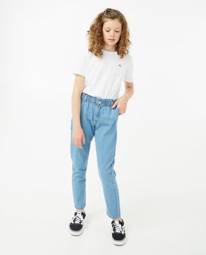 Donkerblauwe jeans, mom fit - Fish & Chips