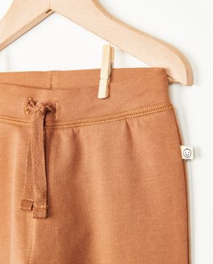 Pantalons - Jogger brun en coton bio