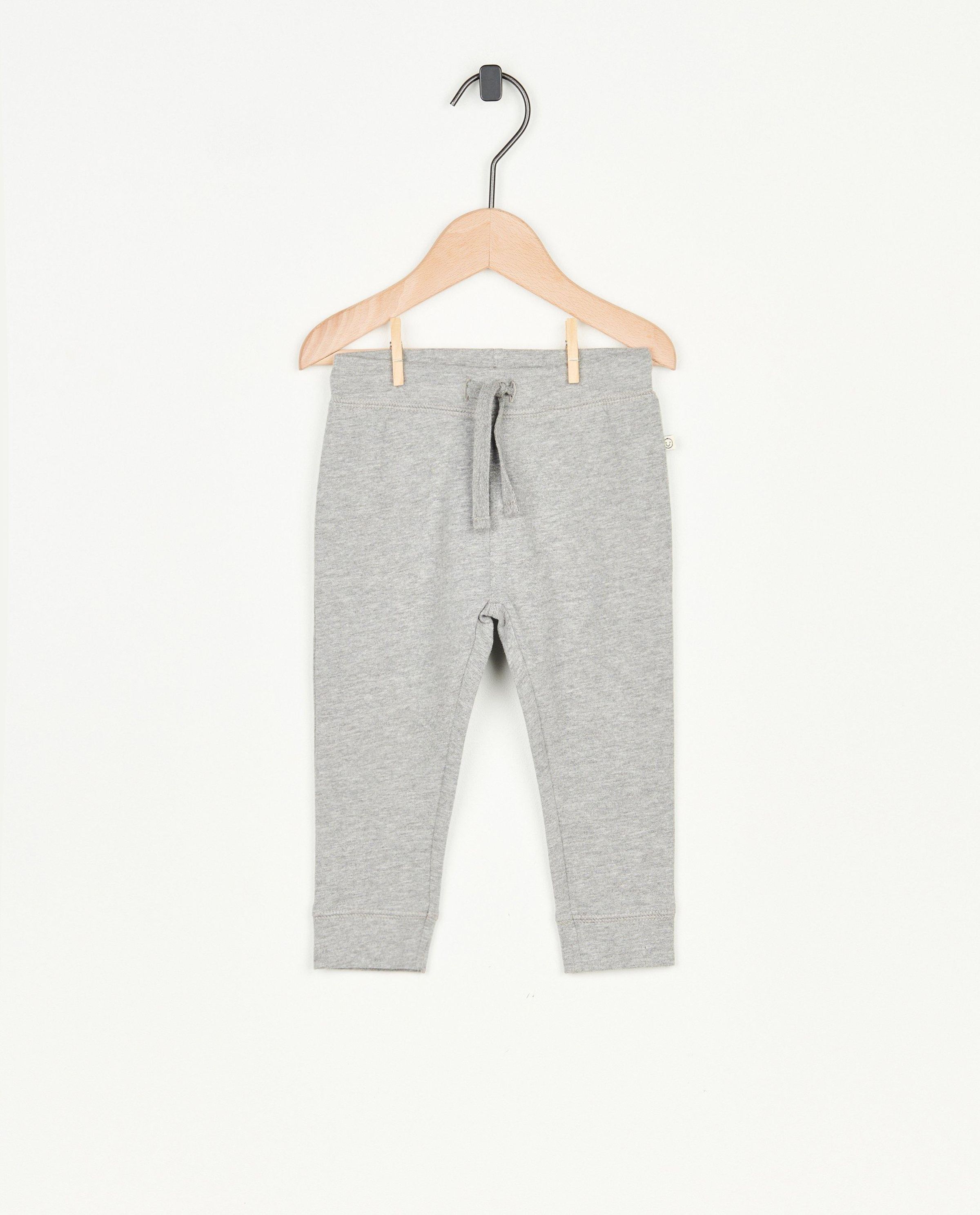 Grijze joggingbroek van biokatoen - Cuddles and Smiles