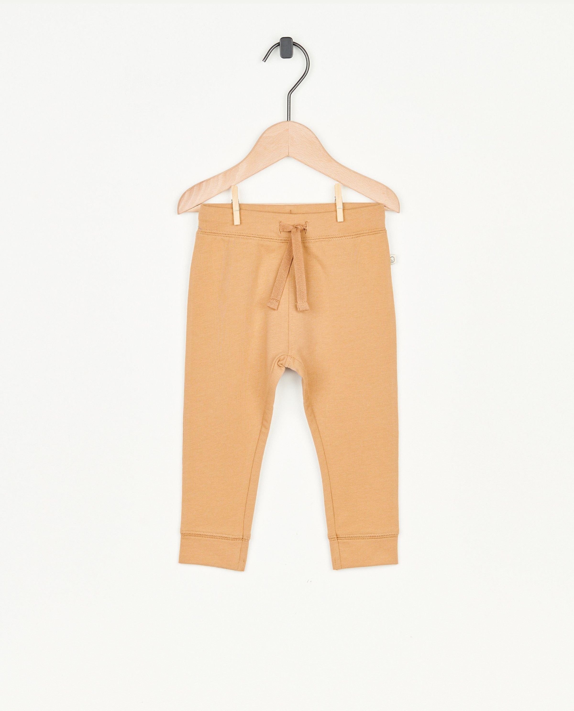 Jogger brun en coton bio - Cuddles and Smiles