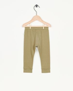 Pantalons - Jogger vert en coton bio