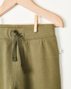 Broeken - Groene jogger van biokatoen