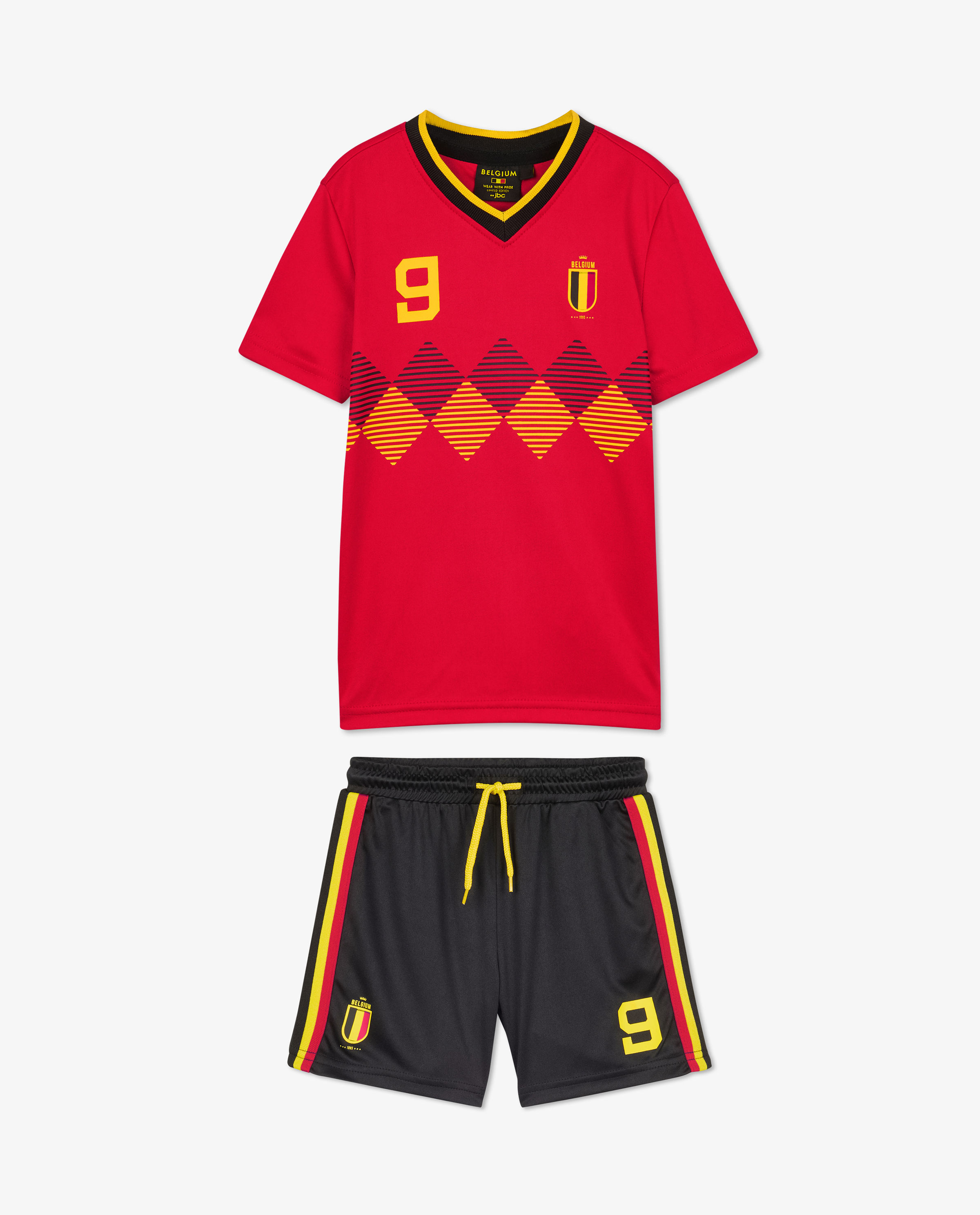 Tenue de foot rouge, unisexe, 98-128 - JBC