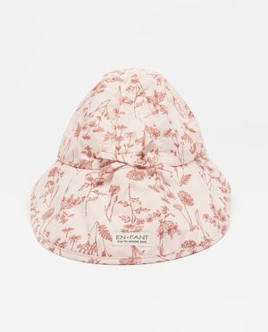 Bonneterie - Chapeau rose &agrave; imprim&eacute;