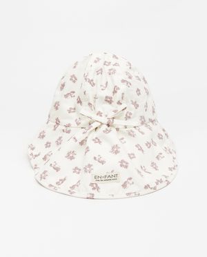 Bonneterie - Chapeau rose &agrave; imprim&eacute;