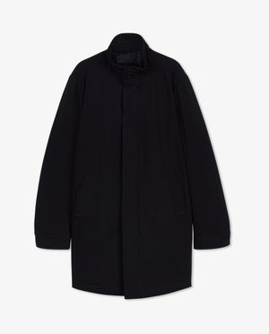 Teddys - Veste noire en laine m&eacute;lang&eacute;e