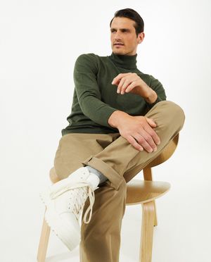 Pulls - Pull &agrave; col roul&eacute; en fin tricot