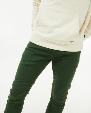 Broeken - Groene broek, slim fit