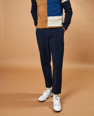 Pantalons - Pantalon bleu fonc&eacute;