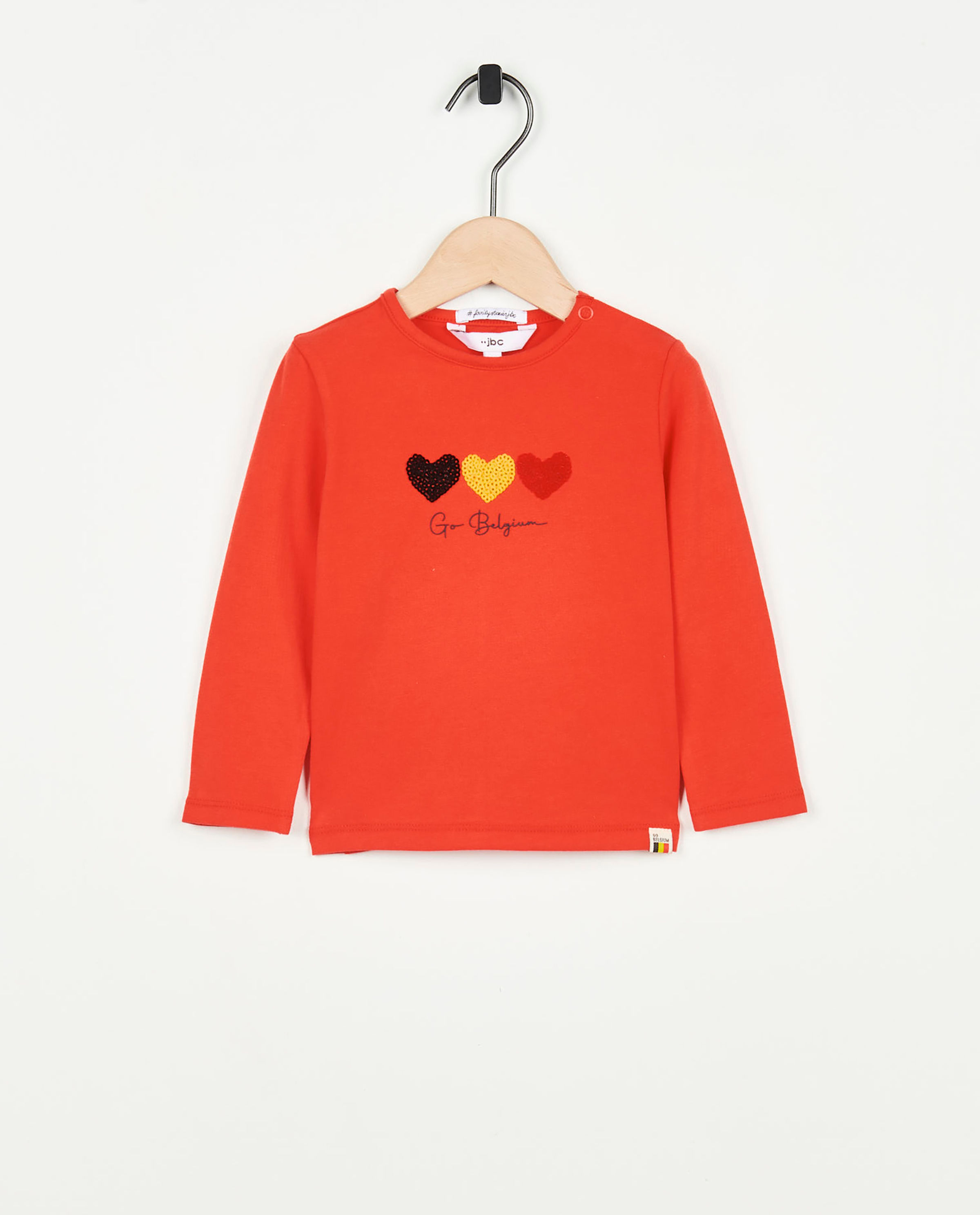T-shirt &agrave; manches longues &agrave; imprim&eacute; orn&eacute; de paillettes - Familystories