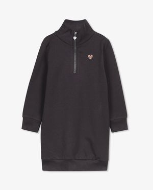Kleedjes - Donkergrijze sweaterjurk