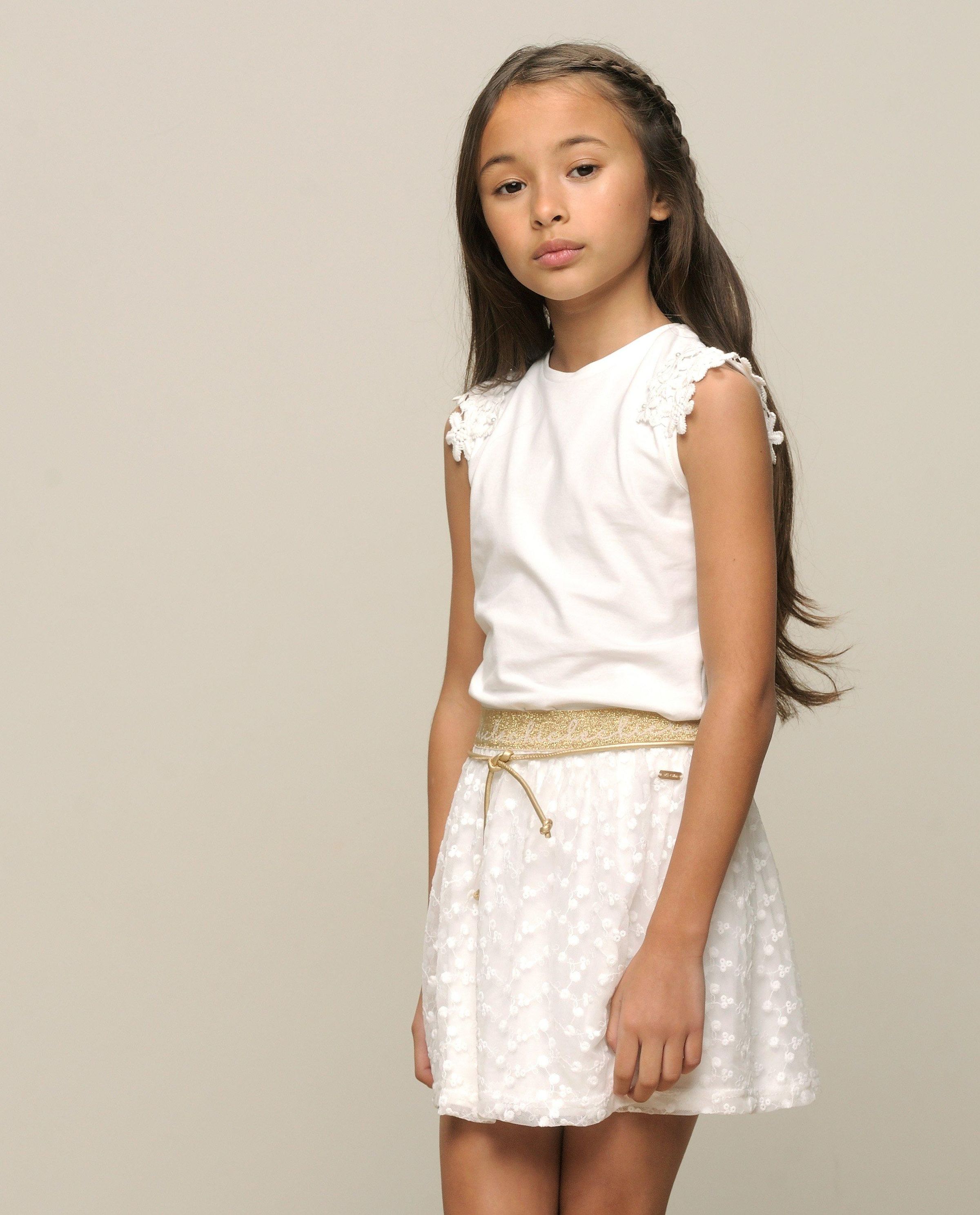 Top avec des fleurs, Communion - Le Chic