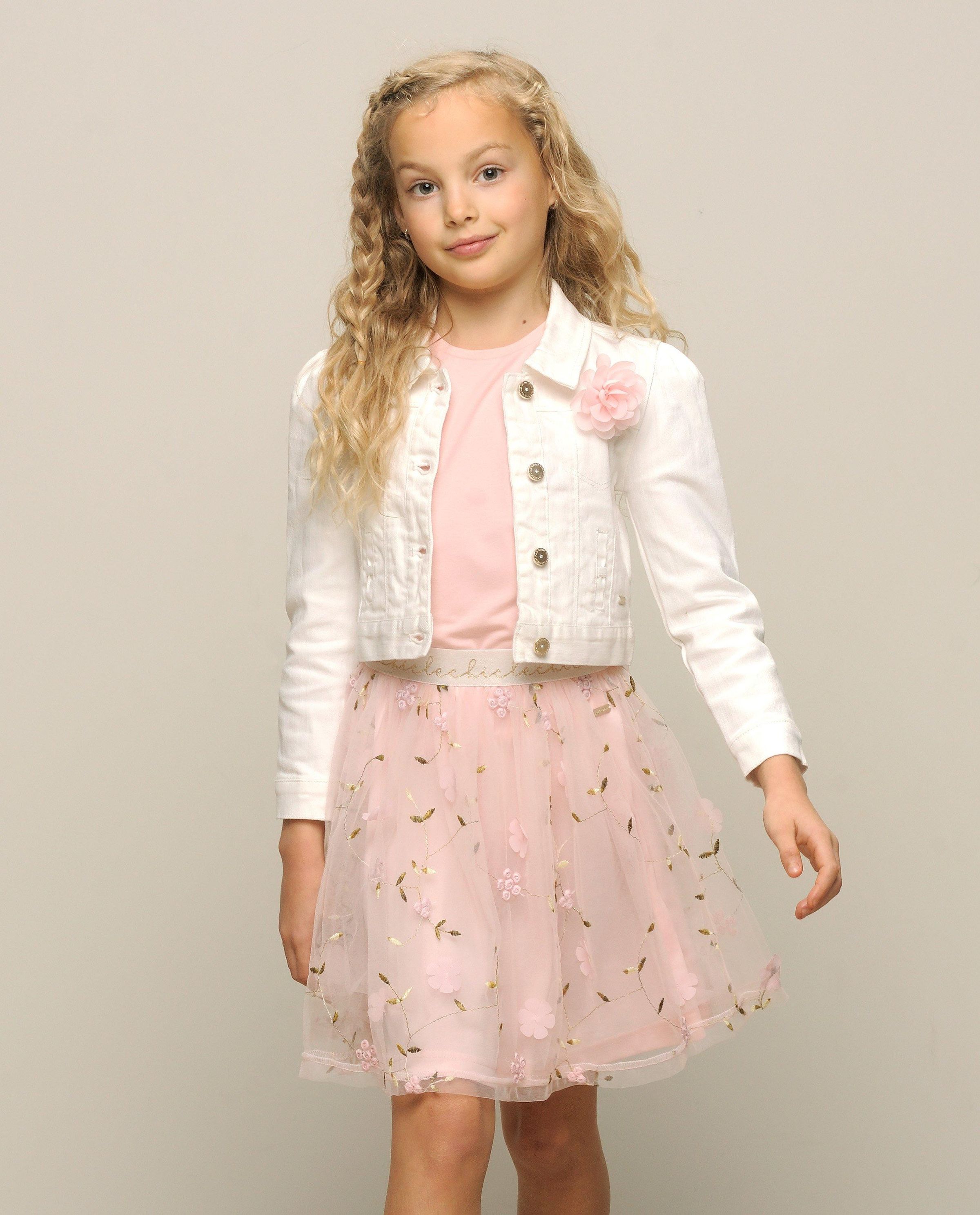 Jurk met tule en kant, Communie - Le Chic