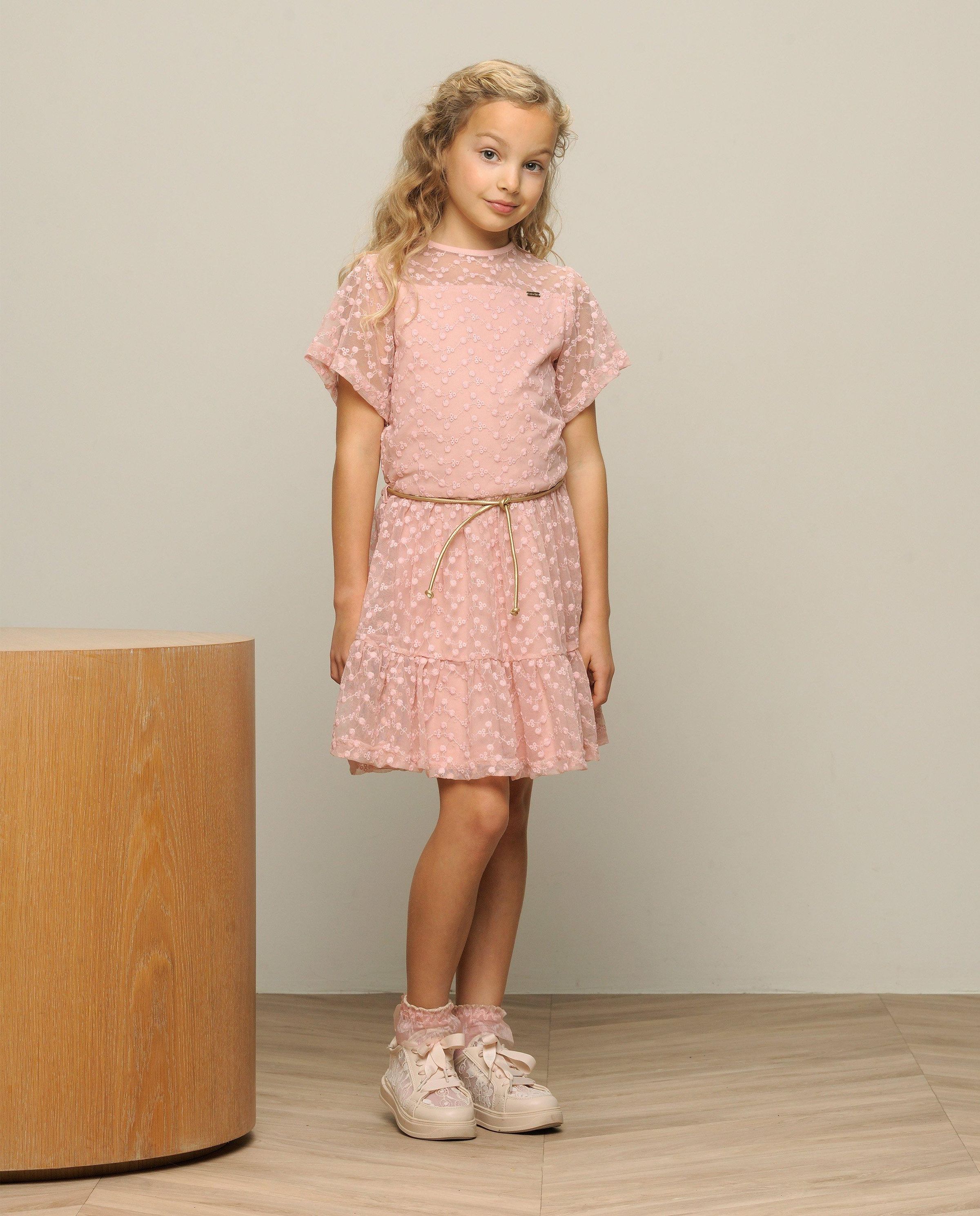 Robe rose, Communion - Le Chic