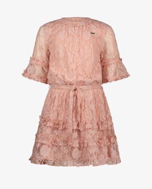 Robes - Robe rose &agrave; dentelle, Communion