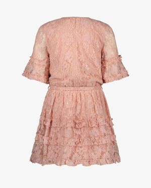 Kleedjes - Roze jurk met kant, Communie