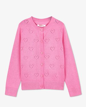 Cardigans - Cardigan &agrave; motif ajour&eacute;