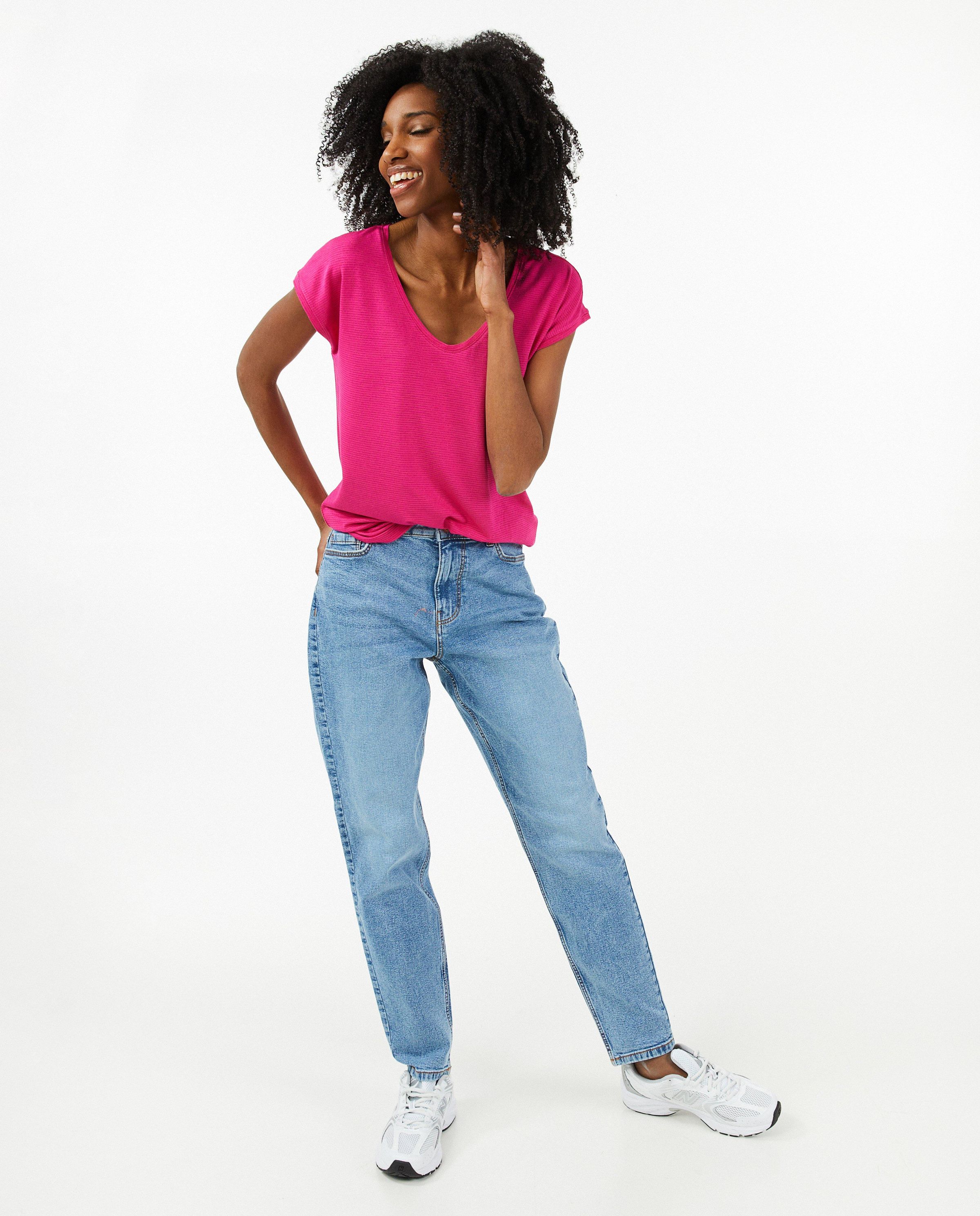 T-shirt avec fil m&eacute;tallis&eacute; - Pieces