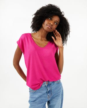 T-shirts - T-shirt avec fil m&eacute;tallis&eacute;