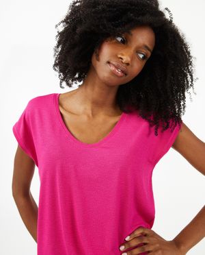 T-shirts - T-shirt avec fil m&eacute;tallis&eacute;