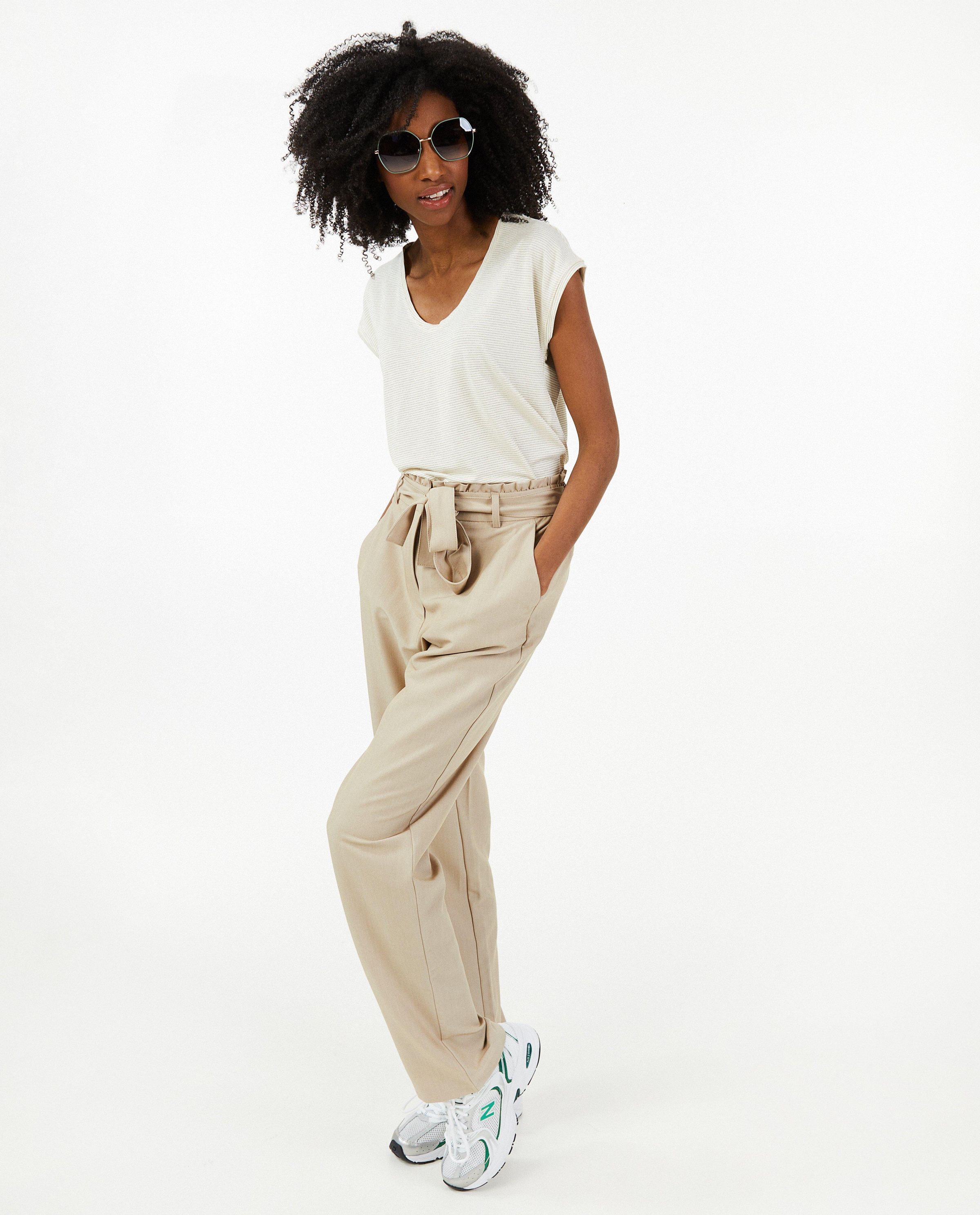 T-shirt avec fil m&eacute;tallis&eacute; - Pieces