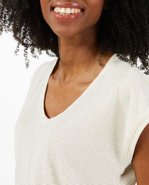 T-shirts - T-shirt avec fil m&eacute;tallis&eacute;