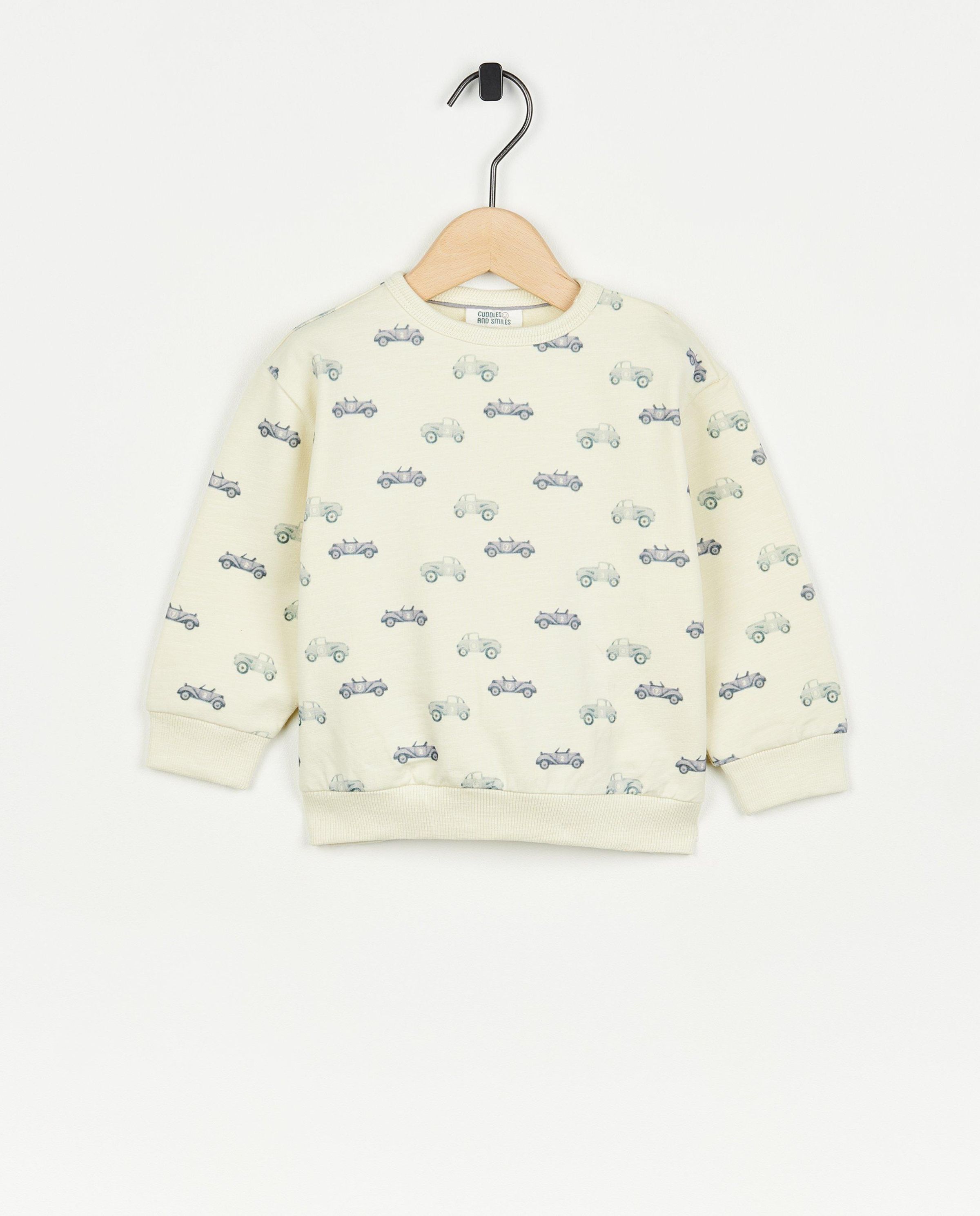 Sweat avec motif de voiture - Cuddles and Smiles