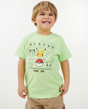 T-shirts - Lichtgroen T-shirt, Pok&eacute;mon