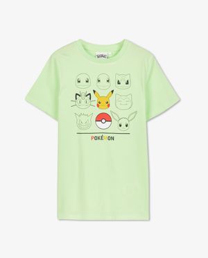 T-shirts - Lichtgroen T-shirt, Pok&eacute;mon