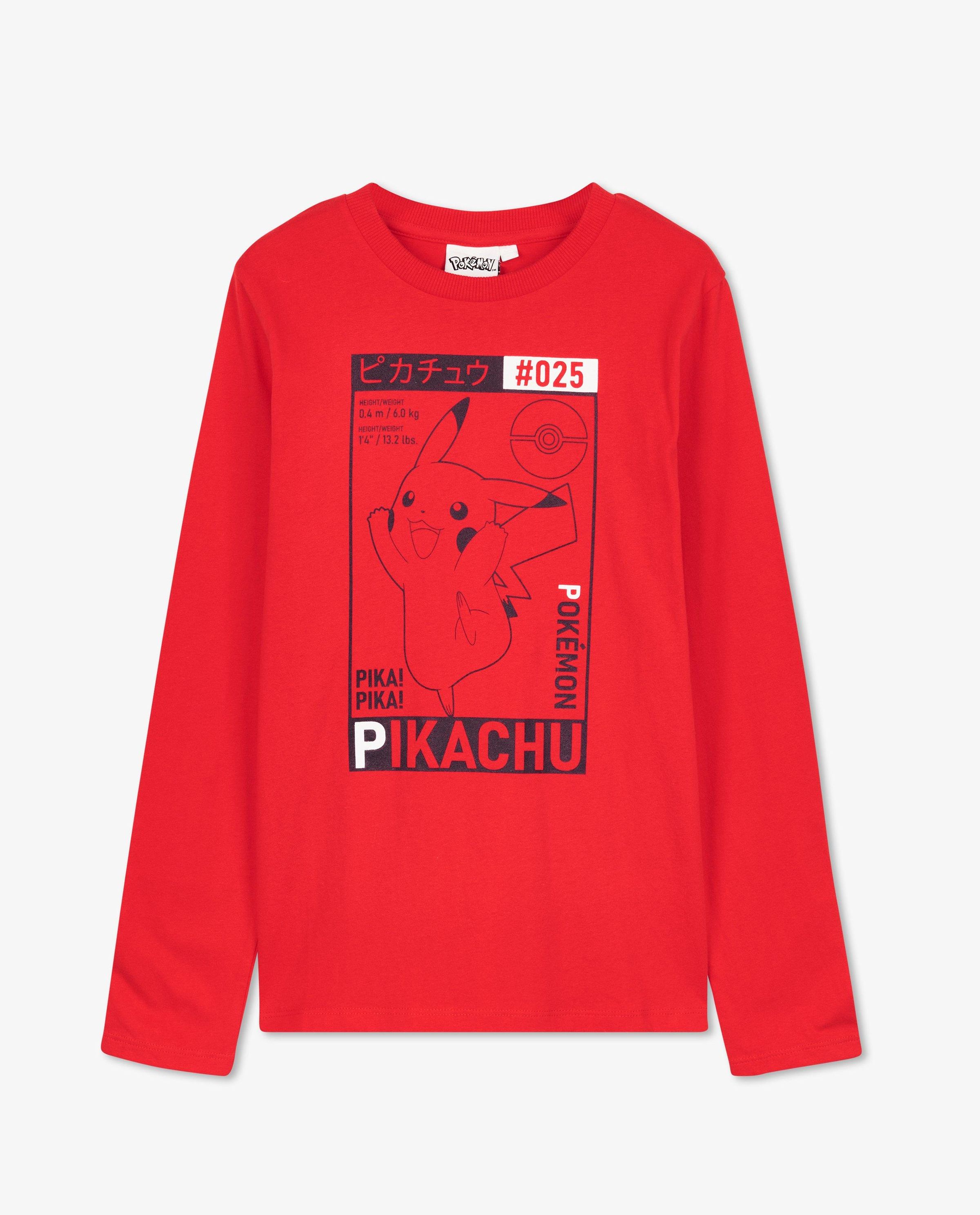 T-shirt rouge &agrave; manches longues, Pok&eacute;mon - Pokemon