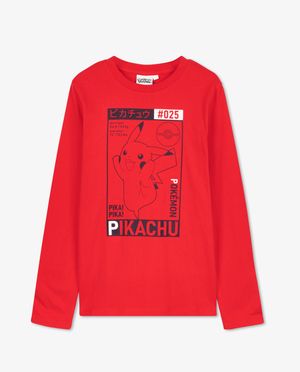 T-shirt rouge &agrave; manches longues, Pok&eacute;mon - Pokemon