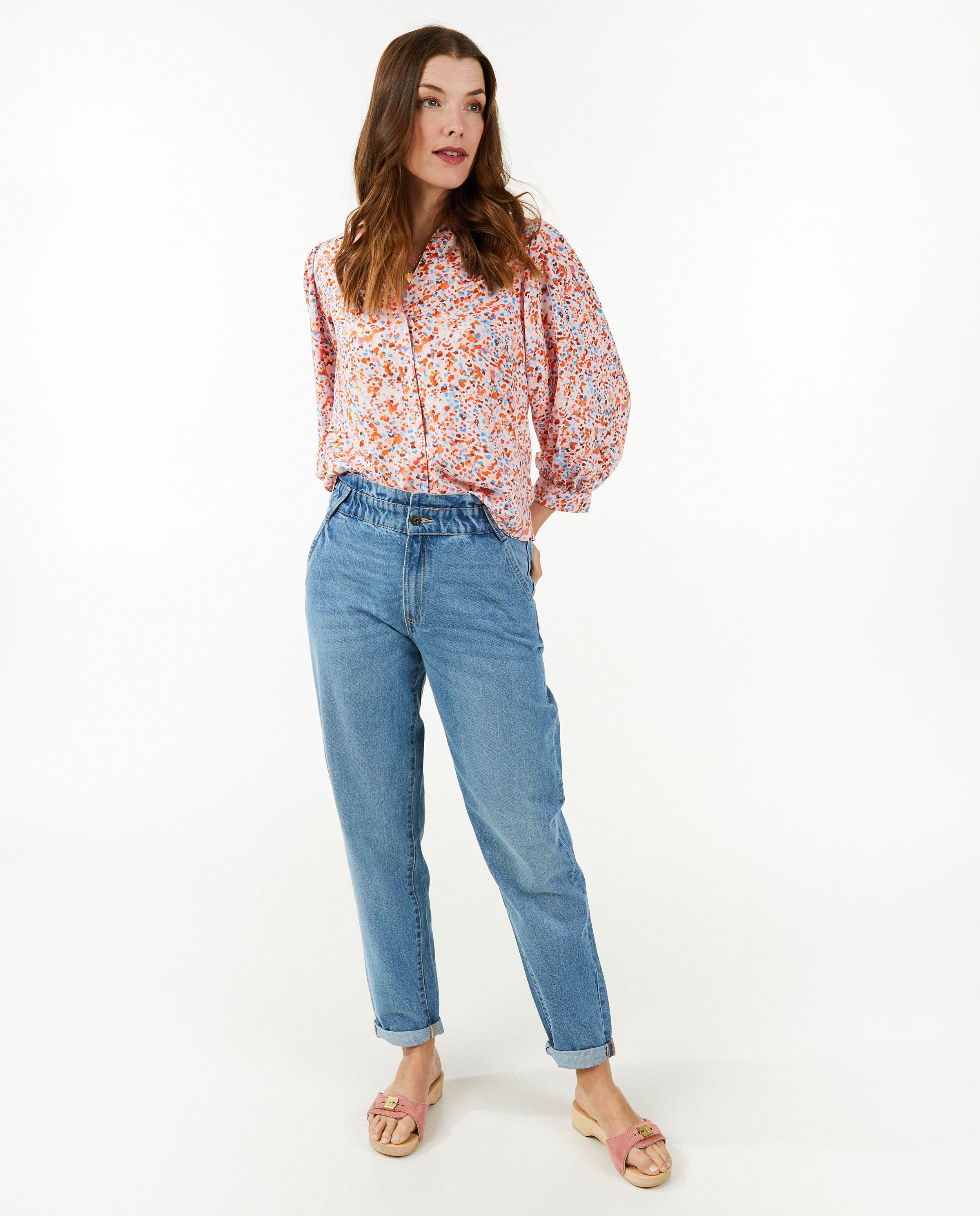 Roze blouse met print - Sora