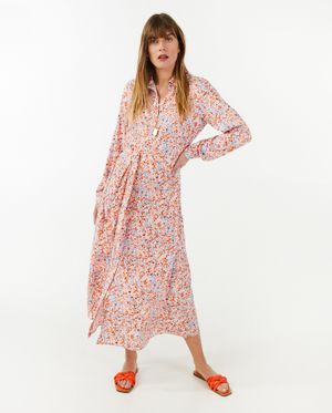 Robes - Robe rose &agrave; imprim&eacute;