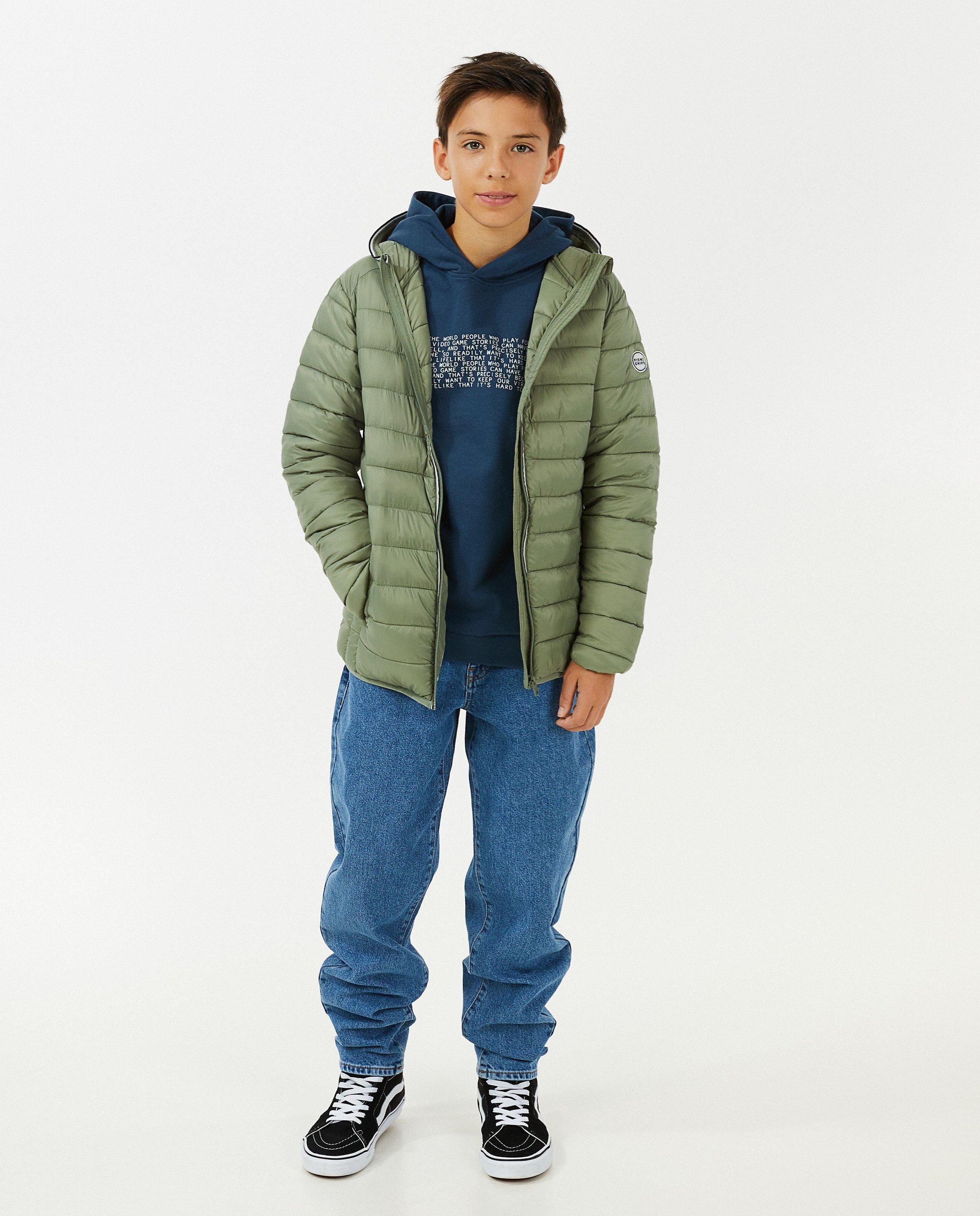 Quilted jas, 7-14 jaar - Fish & Chips