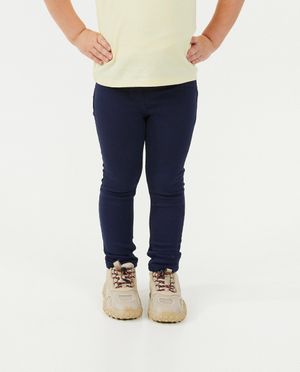 Pantalons - Pantalon bleu, jegging fit