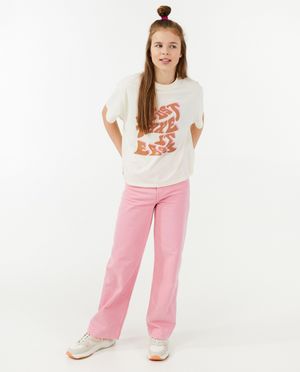Jeans rose &agrave; pattes d&rsquo;&eacute;l&eacute;phant - Groggy
