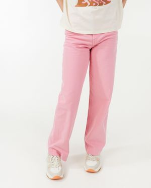 Jeans - Jeans rose &agrave; pattes d&rsquo;&eacute;l&eacute;phant